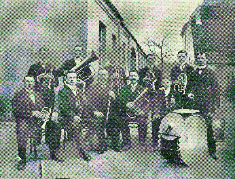 Musikverein Elten im Jahre 1908